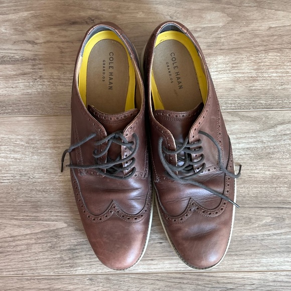 Cole Haan Grand.OS brown leather Oxfords size 13 - Picture 3 of 12